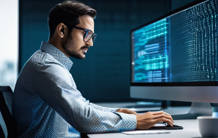 실기 시험 대비를 위한 네트워크 보안 실습 - **Incident Response and Critical Thinking:**
    A calm and composed female cybersecurity profession...