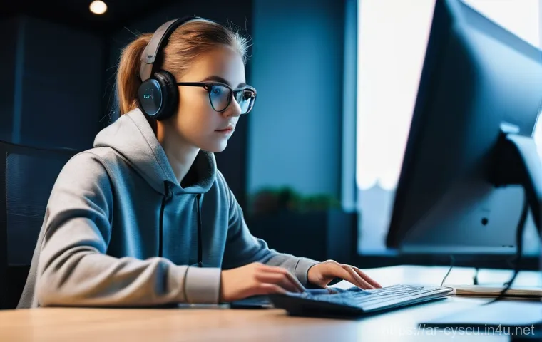 취업 포트폴리오에 포함해야 할 보안 프로젝트 - **Prompt:** A focused young cybersecurity professional, male or female, around 20-30 years old, wear...