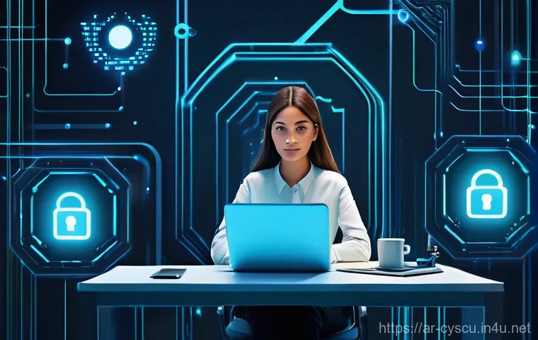 사이버보안 실무에서 유용한 도구 - **Prompt 1: The Digital Fortress of Passwords**
    A highly detailed, professional illustration of ...